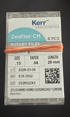 Kerr Endodontics ZenFlex CM Rotary Shaping Files (6 PER Pack) Each Pack Separate