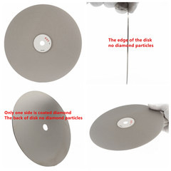 8″ Diamond Grinding Wheel Grinder Blades Flat Lap Polishing for Metal Jewel Rock