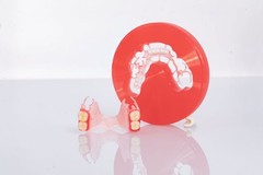 NOBILCAM Flexible Disc Block Nylon Resin Clear Pink Shade 98mmx20mm/25mm for Lab