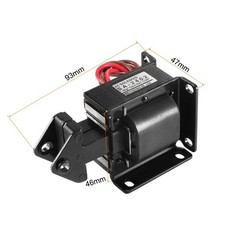 AC220V 1KG 15mm Pull Push Style Open Frame Motion Solenoid Electromagnet