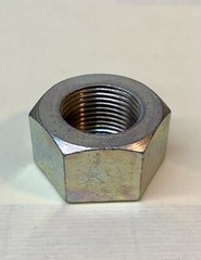 (1) 1-1/8-12 Hex Nut Fine Thread ZINC 1 1/8 Inch 1-1/8″-12 Finished Steel UNF