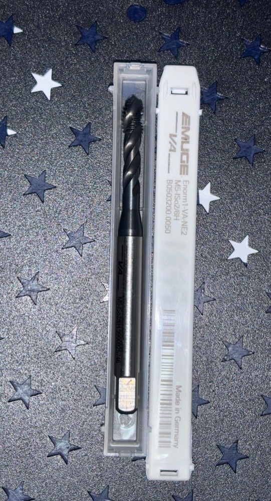 Emuge M5x0.8 Spiral Flute Modified Bottoming Tap Cobalt 3FL 6H B0503200.0050