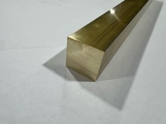 1″ x 1″ C360 Square Brass Bar x 2″ Long, Half Hard, Free Cutting, Mill Stock