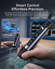 FNIRSI HS-03 Cordless Soldering Iron Kit, 2600mAh Battery Portable Soldering…