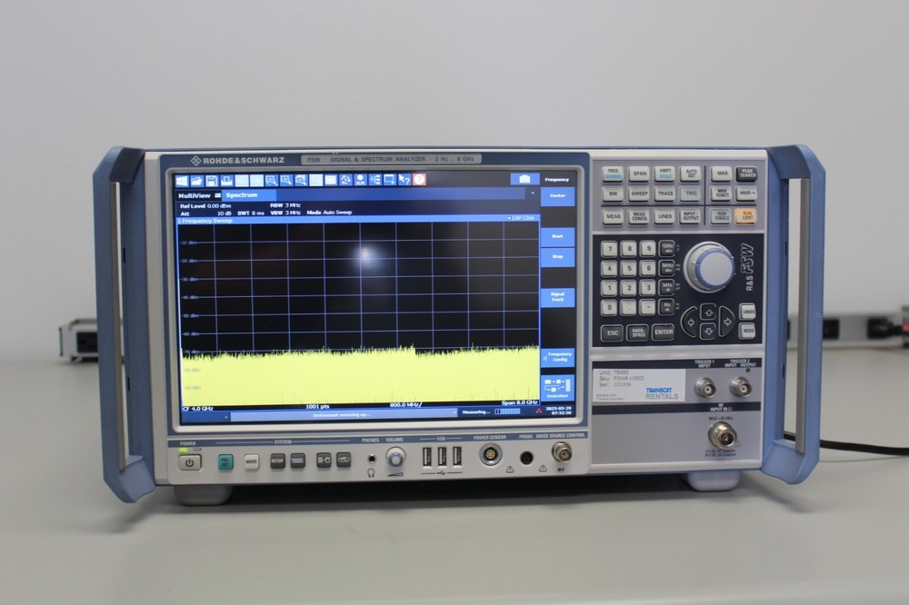 Rohde Schwarz FSW8 Signal Spectrum Analyzer 2Hz – 8GHz w/ B24 + Options