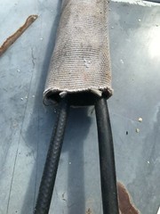 8″ wide cloth Fire hose for boat docks, abrasion protection etc. 10’ length