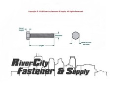 5/16-18 x 3 Tap Bolts Grade 8 Hex Head Screws 5/16×18 x 3″ Full Thread 5/16-18×3