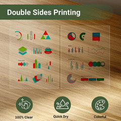 Laser Transparency Film 50 Sheets 11 X 17 Inche Clear Overhead Projector Film…