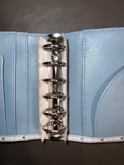 Print Pression Pocket Size Textured Blue & Pink Rings Planner Organizer NEW!!!