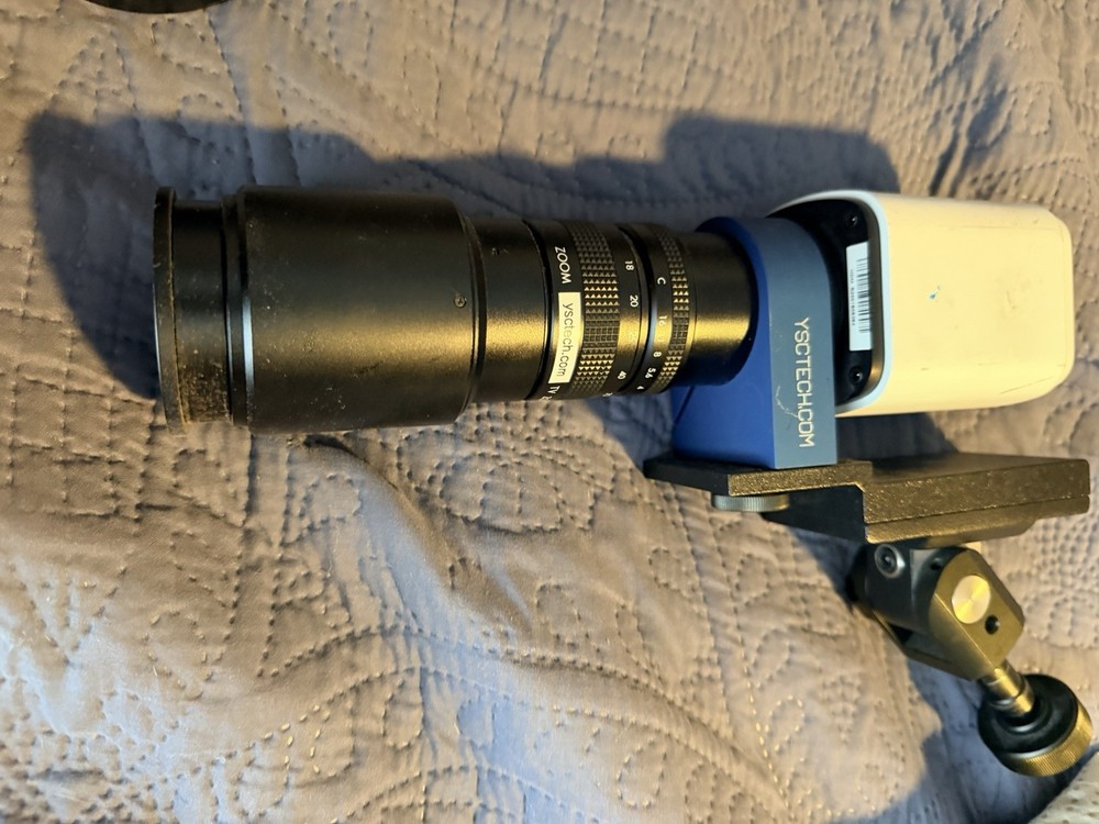 YSC HD801 1080P Digital Microscope Soldering Inspection Scope Light Mount Lens