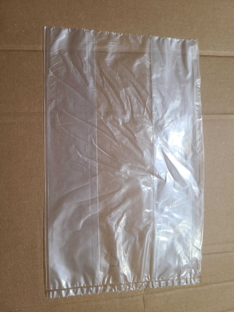 1000 Clear Poly Bags 8x4x12 1.25 Mil Gusseted LDPE Food Safe FREE SHIPPING