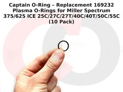169232 Plasma O-Rings for Miller ICE-25C/27C/27T/40C/40T/50C/55C (10 Pack)