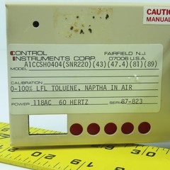 Control Instruments A1CCSH0404 CCS 0-100% LFL Toluene, Naptha In Air PRB064