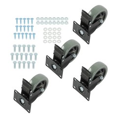 4PCS Heavy Duty 4″ Caster Wheels Capacity with brake