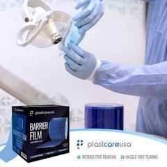 Blue Barrier Film, Plastic Sheets, Tape for Dental Tattoo Medical Adhesive Roll