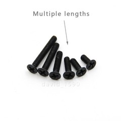 M1 M1.2 M1.4 M1.6 M1.7 M2 Black Steel Phillips Countersunk Flat Head Small Screw
