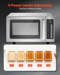 VEVOR Countertop Microwave Oven Commercial Microwave 0.9 cubic-ft 1000W Lock