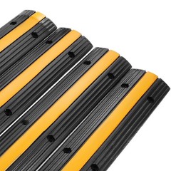 4 Pack Heavy Duty Cable Protector Ramps 22046 LBS Load Capacity Driveway
