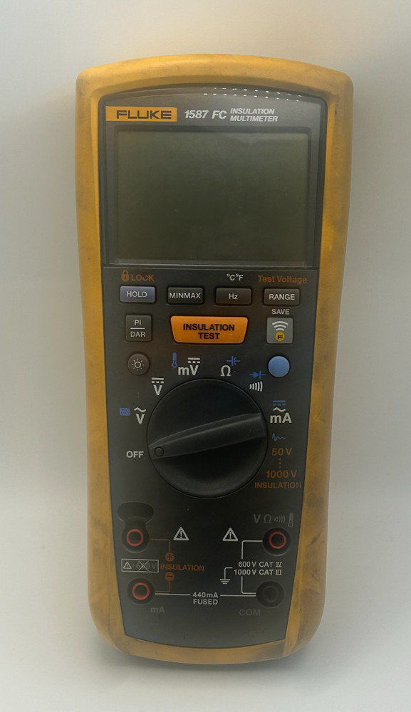 Fluke 1587 FC Insulation Multimeter Megohmmeter DMM Tested Works Perfect – Used