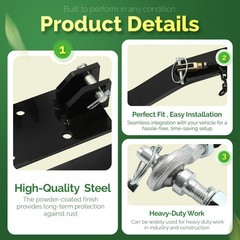 For John Deere 316 318 322 330 332 420 430 Powder Coated 3 Point Rear Hitch Kit