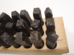 YOUNG BROS. STAMP WORKS 06271 STEEL STAMPS 1/4″ LETTERS A-Z