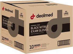 Black Nitrile Exam Gloves – Disposable Multi-Purpose Use Medical Gloves Use f…