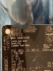 Weg W21X Inverter Duty Explosion Proof Motor 00336XT3E182T