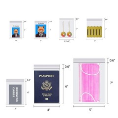 Clear Poly Zipper Bags 3 x 3″ – 200pcs Reclosable Zip Plastic Storage Bags fo…