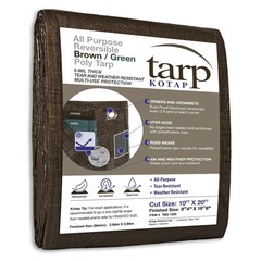 Kotap 10 x 20 Ft. All-Purpose Multi-Use Protection/Coverage 5-mil Poly Tarp, …