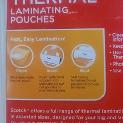3M Thermal Laminating Pouches 5″x7″ Pack of 100 Pouches TP5903-100