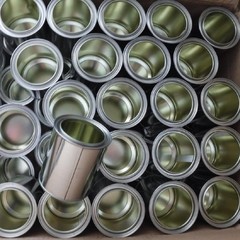 LAUCO Empty Paint Cans with Lids – 32 oz Quart Metal Paint Cans, 6 Pack,