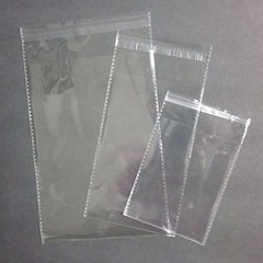 100 pcs Resealable Poly Bags Transparent OPP Bag Plastic Bags Self Adhesive Seal