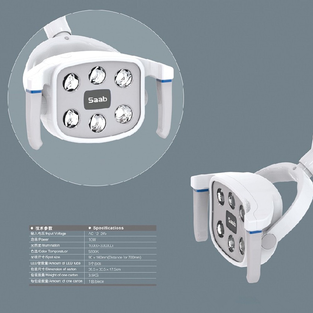 φ22mm/26mm Dental Sensor Operation Lamp Surgical Shadowless Oral 6 LED KY-P113