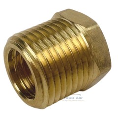 2PC 3/8″ Male x 1/4″ Female Hex Reducer Bushing Adapter Pipe Reducing Fitting