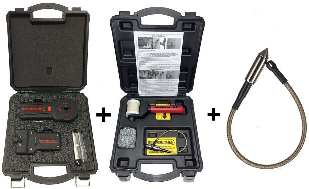 Magnepull XP1000LC Cable Puller Fishing Tool + Magnespot XR1000-K2 + 1/2″ Magnet