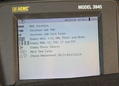 AEMC Instruments Model 3945 Powerpad 3-PHASE Power Analyzer • Case, Lead & Cord
