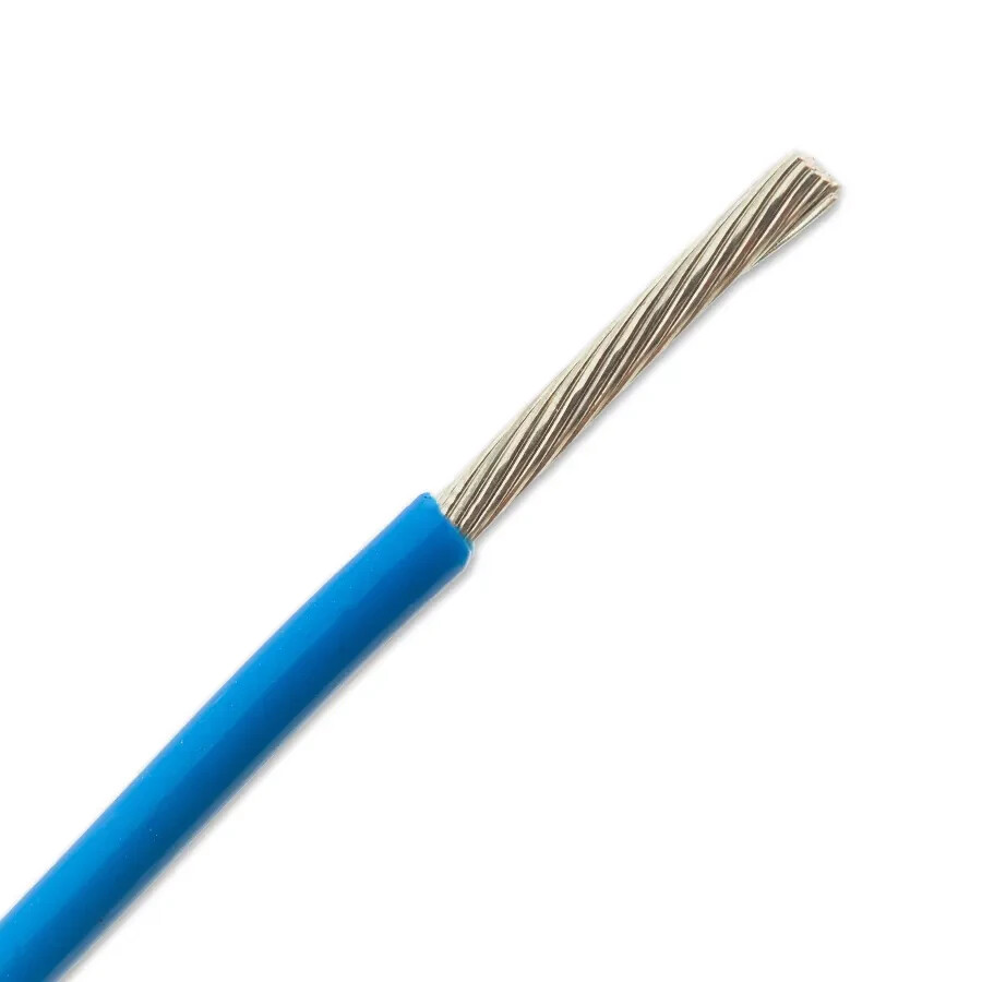 M22759/33-26-6 26 AWG Silver-Coated Copper Lead Wire X-ETFE 200°C Blue 600V
