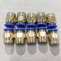 20x Quick 3/8″ OD Tube X 1/4″ NPT Pneumatic Fitting Push To Connect Air Fitting
