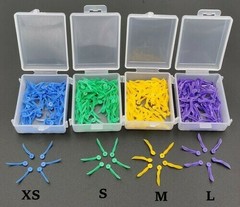 Dental Plastic Wooden Wedges Diamond Diastema Matrix Wedge w Circular Hole