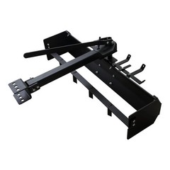 Tow Behind Box Scraper Lawn Tractor Attachments for ATV UTV Tractor Mower Black