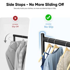 HOKEEPER Heavy Duty Clothes Rack, Commercial Industrial Grade Garment Rack