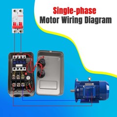Magnetic Motor Starter – 220/240V 2.2KW 6.8-11AMP – 3 HP Single Phase Magneti…