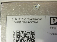 QUINT 4-PS/1AC/24DC/20 2904602 PHOENIX CONTACT