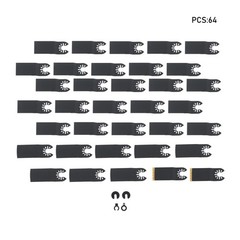 64PCS Universal Titanium Multitool Blade Quick Release Multi Tool for Metal Wood