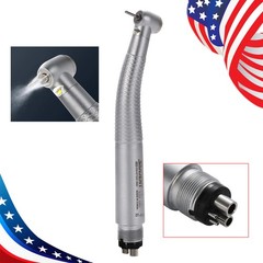 Dental LED E-generator High Speed Handpiece 4Holes 4-Port Spray SANDENT FG1.60mm