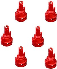 Pack of 6 – TeeJet Air Induction Flat Spray Tips Red 110° Polymer Visiflo