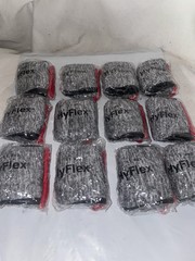 12 Pair Ansell HyFlex 11-801 Size 7 (Small) Gloves