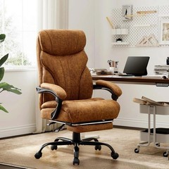 500lbs Big and Tall Office Chair with Footrest, Wide Ergonomic Computer Chair