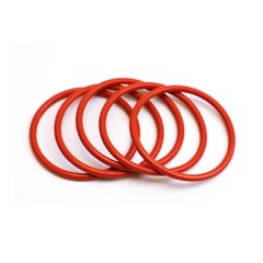 Wire Dia 4mm O-Ring Food Grade Silicone Gasket Sealing Washer OD 12mm-80mm Red