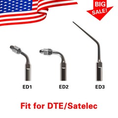5 Pcs Dental Ultrasonic Scaler Perio Endo Scaling Tips fit for DTE SATELEC